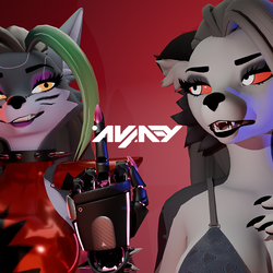 Roxanne & Loona Hairstyle for Foxmoth VRChat