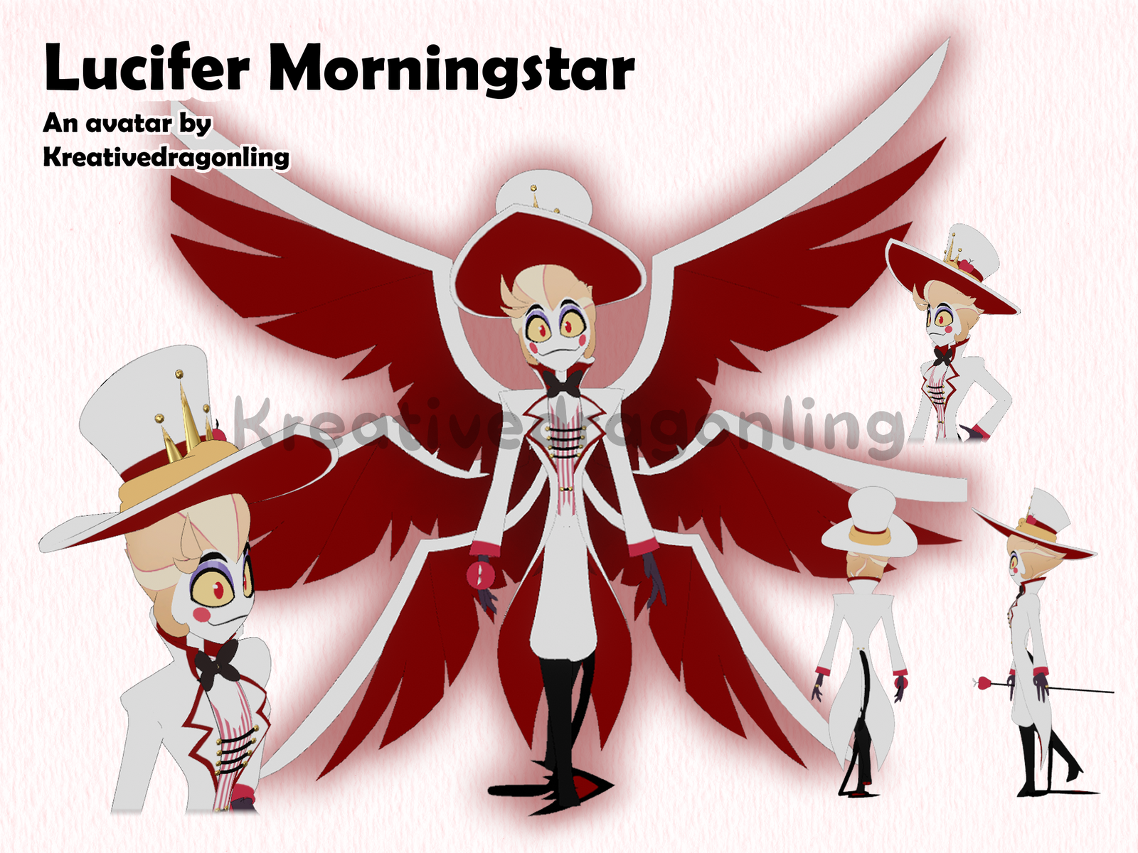 Lucifer Morningstar | Hazbin Hotel VRChat Avatar | Quest Compatible