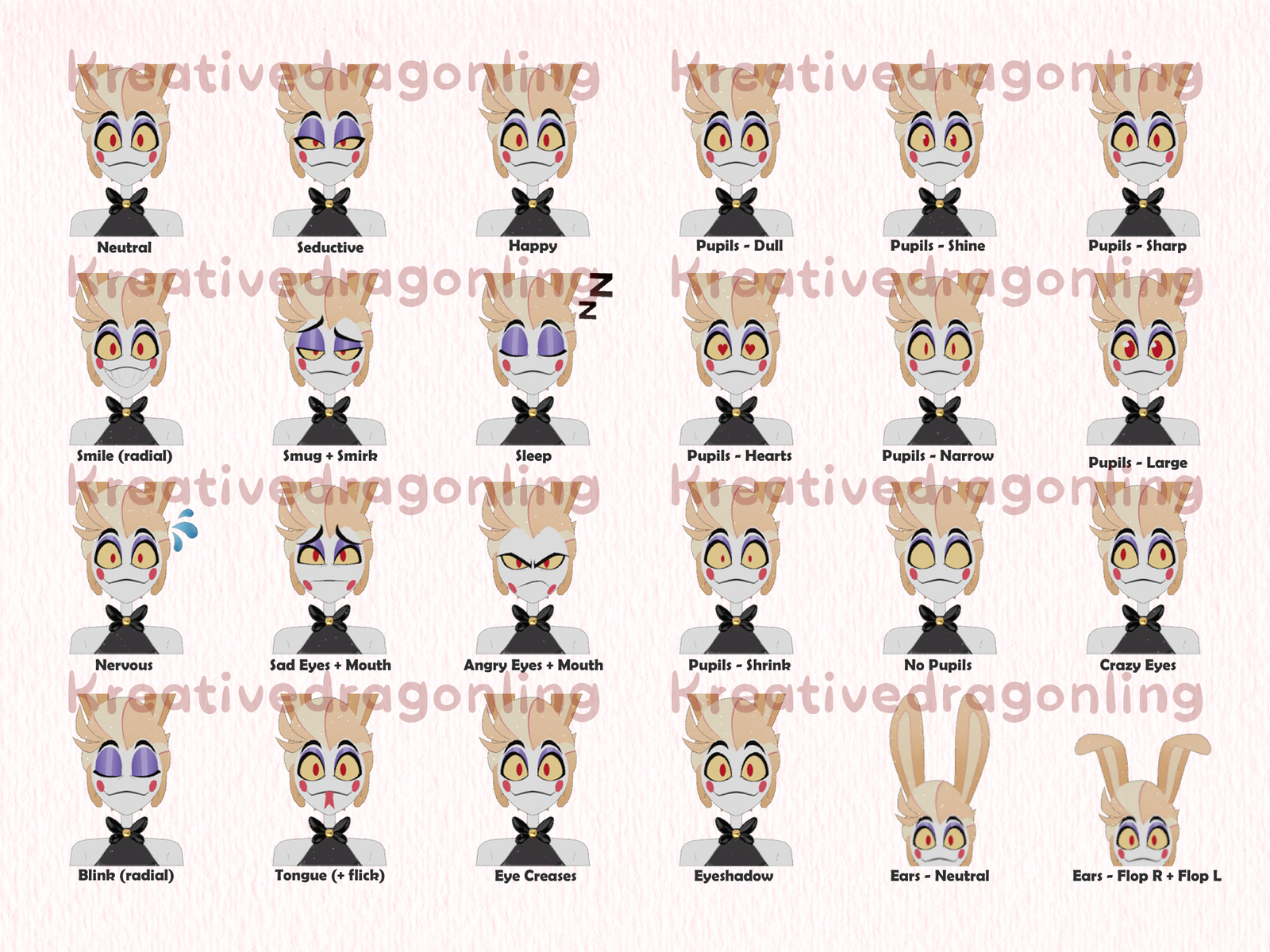 Bunny Boy Lucifer | Hazbin Hotel VRChat Avatar | Quest Compatible