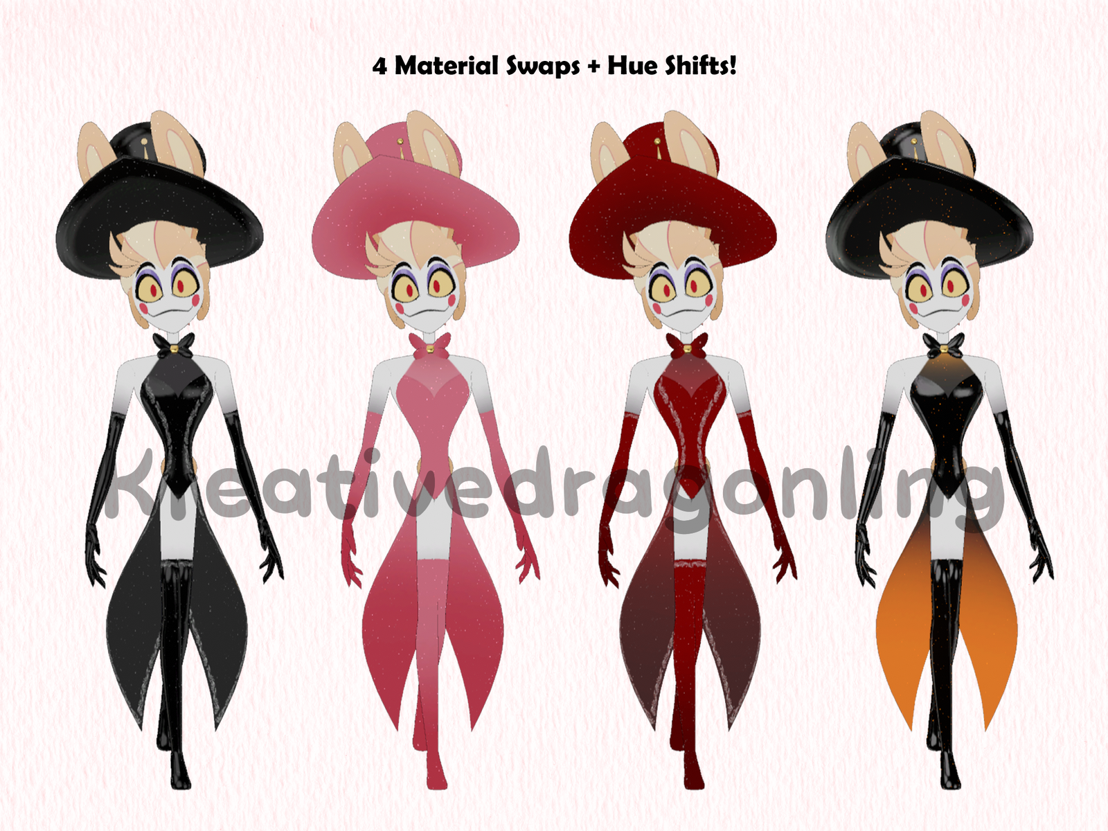 Bunny Boy Lucifer | Hazbin Hotel VRChat Avatar | Quest Compatible