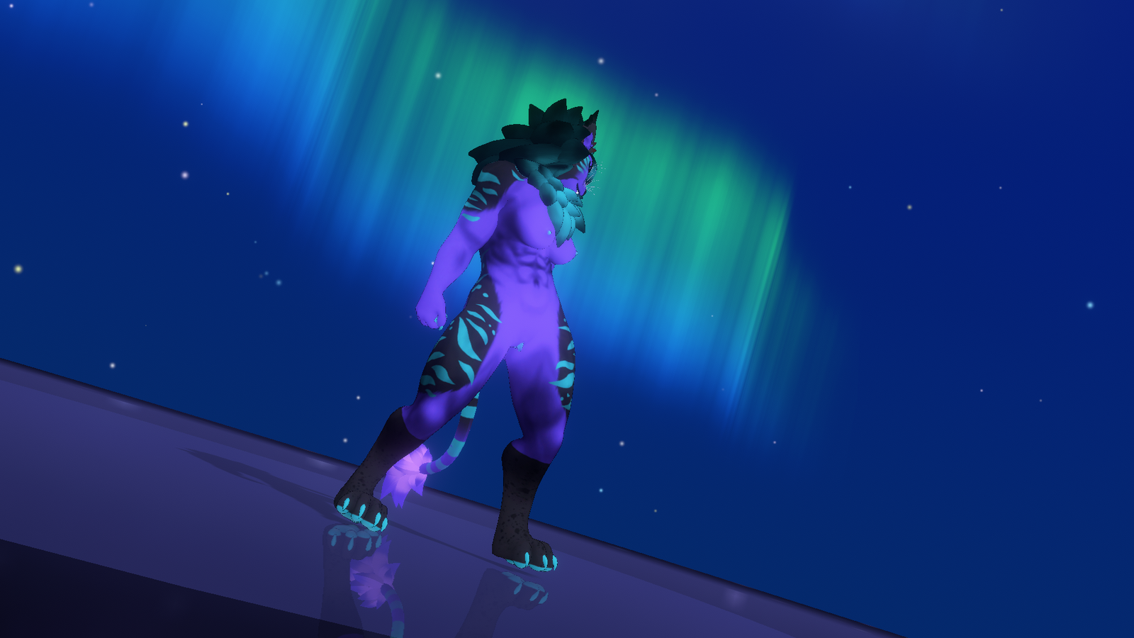 Purple Liger - Winterpaw Feline