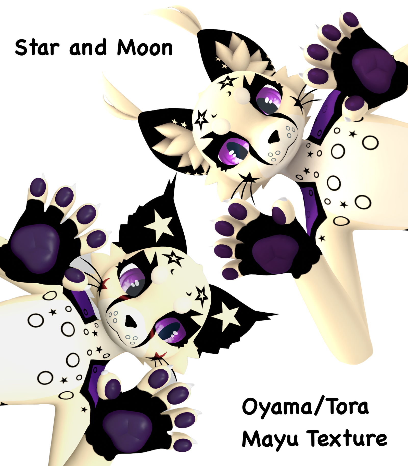 Star and Moon Mayu  Texture