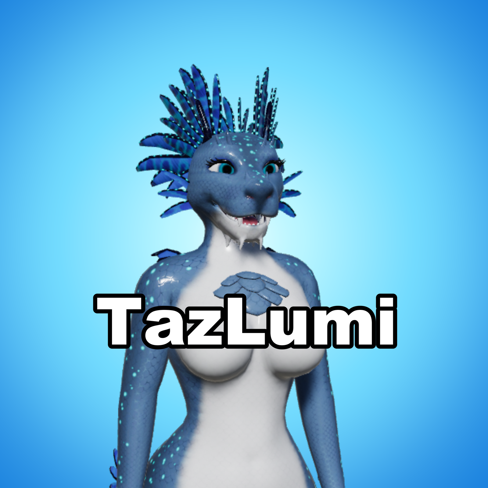 Featherfin Fem VRC Avatar (PC + Quest)