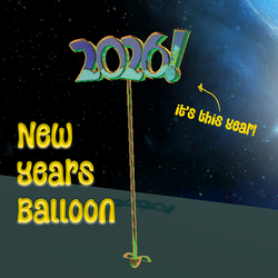 New Years 2026 Balloon