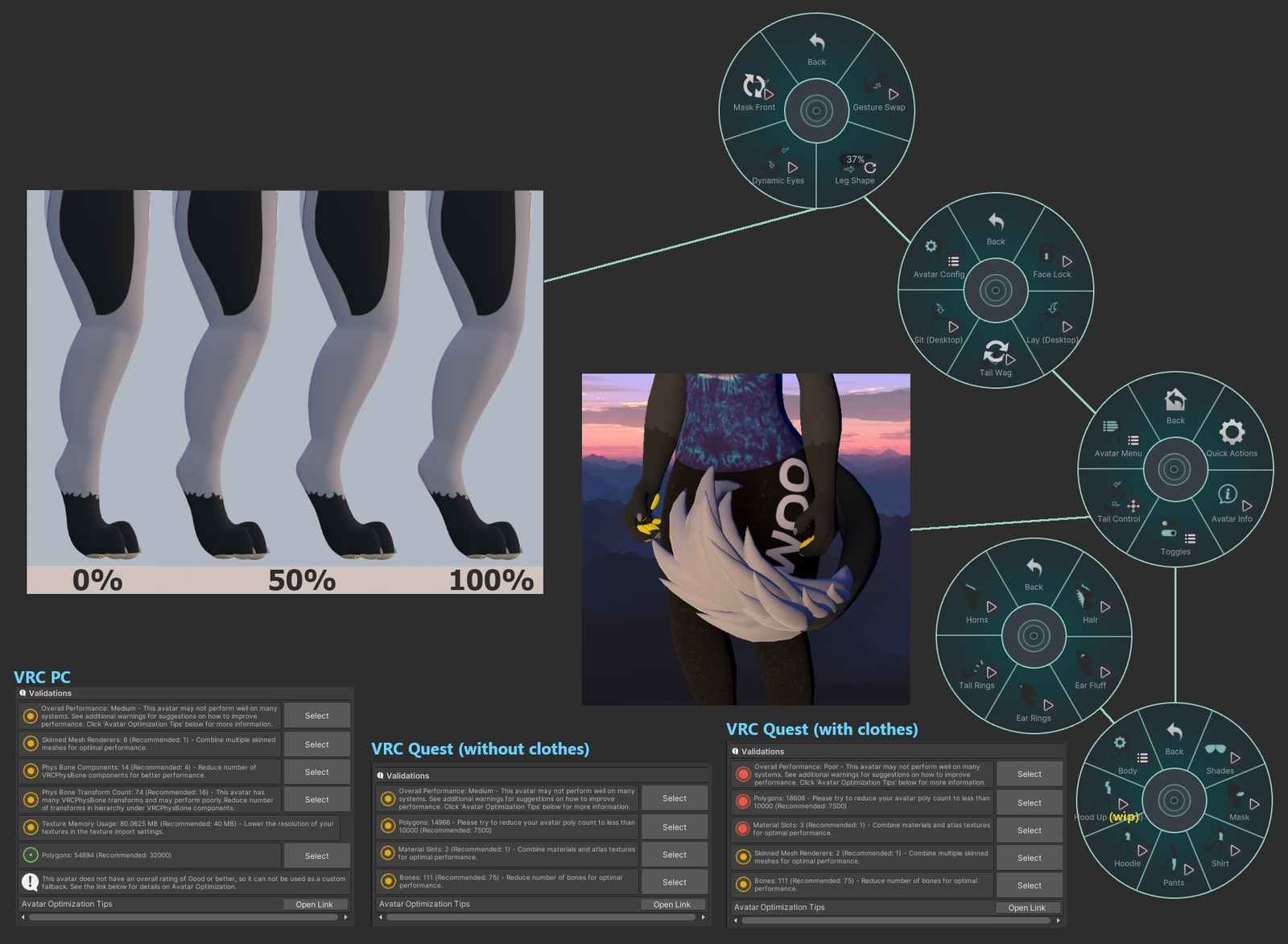 Wyren Avatar (VRChat, ChilloutVR)