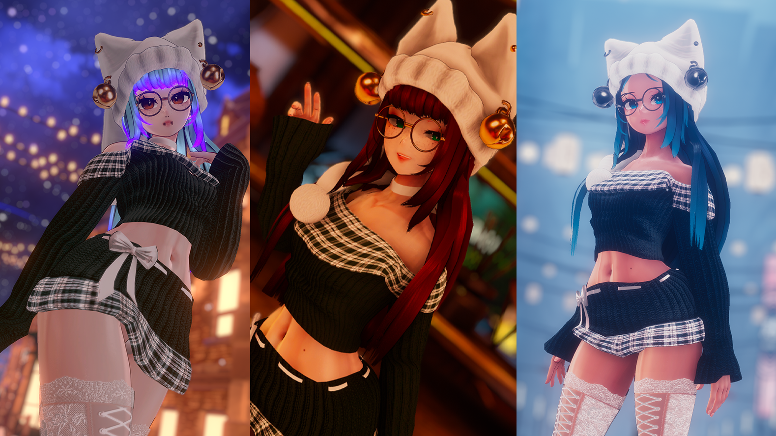 Tinselle - Christmas Optimized/Dancer Avatar [VRCFT - QUEST COMPATIBLE]