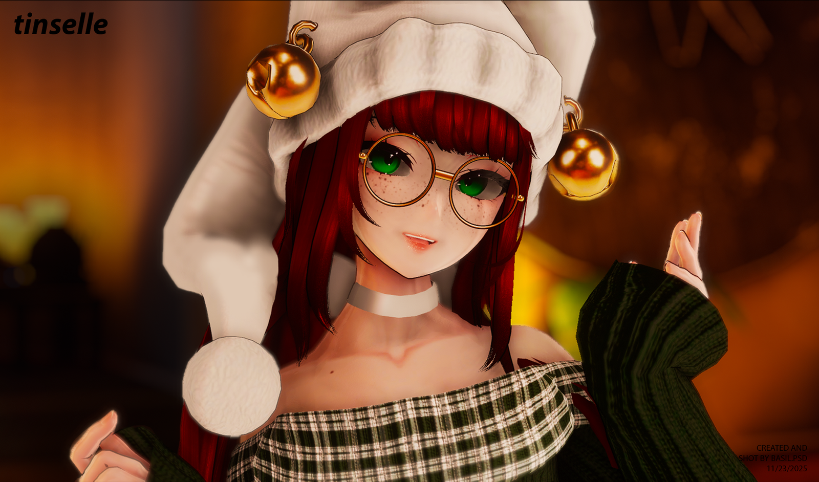 Tinselle - Christmas Optimized/Dancer Avatar [VRCFT - QUEST COMPATIBLE]