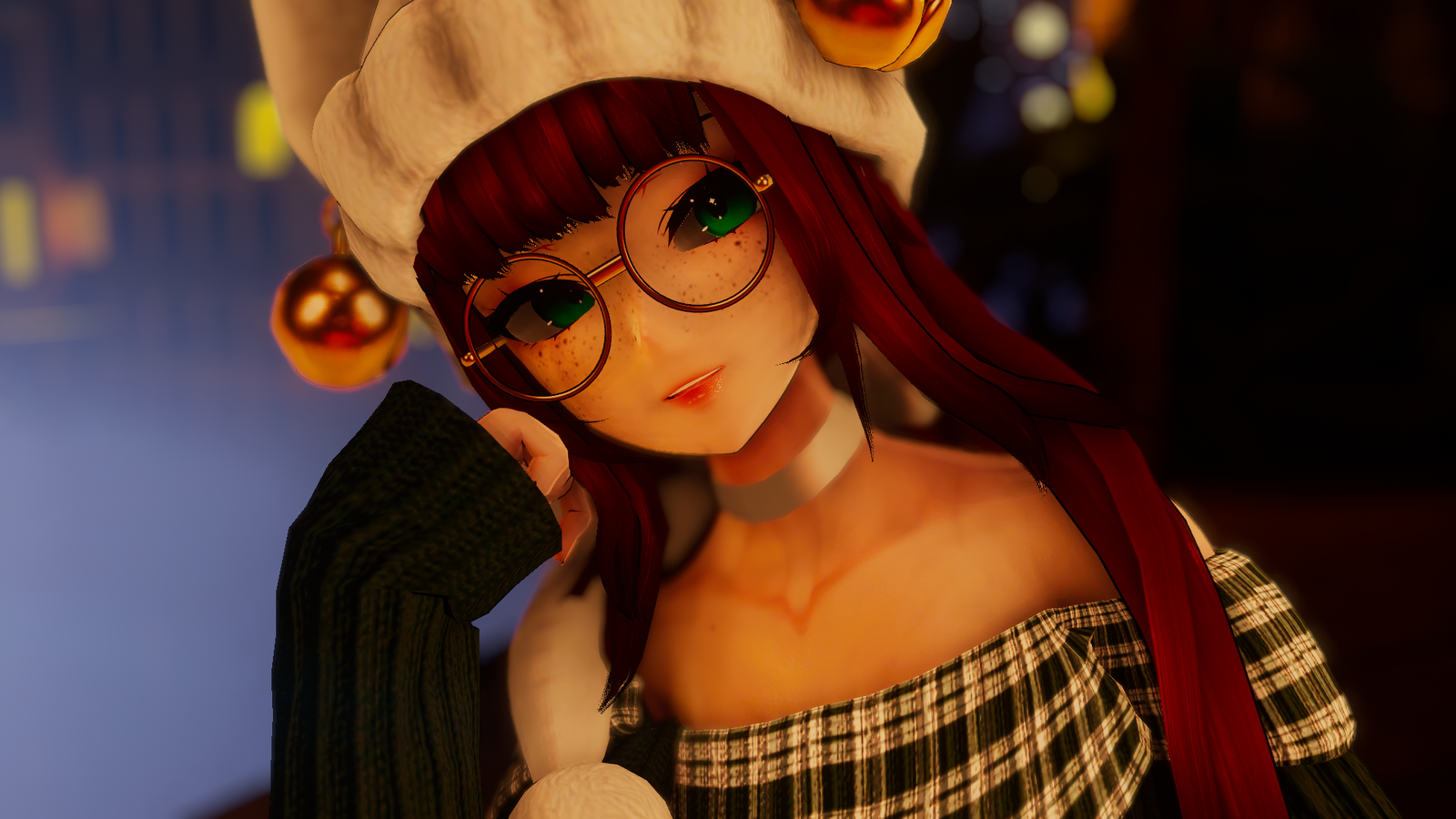 Tinselle - Christmas Optimized/Dancer Avatar [VRCFT - QUEST COMPATIBLE]