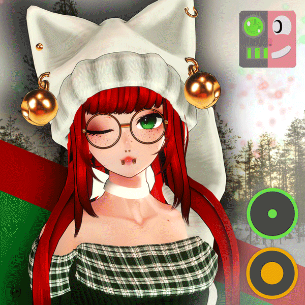 Tinselle - Christmas Optimized/Dancer Avatar [VRCFT - QUEST COMPATIBLE]