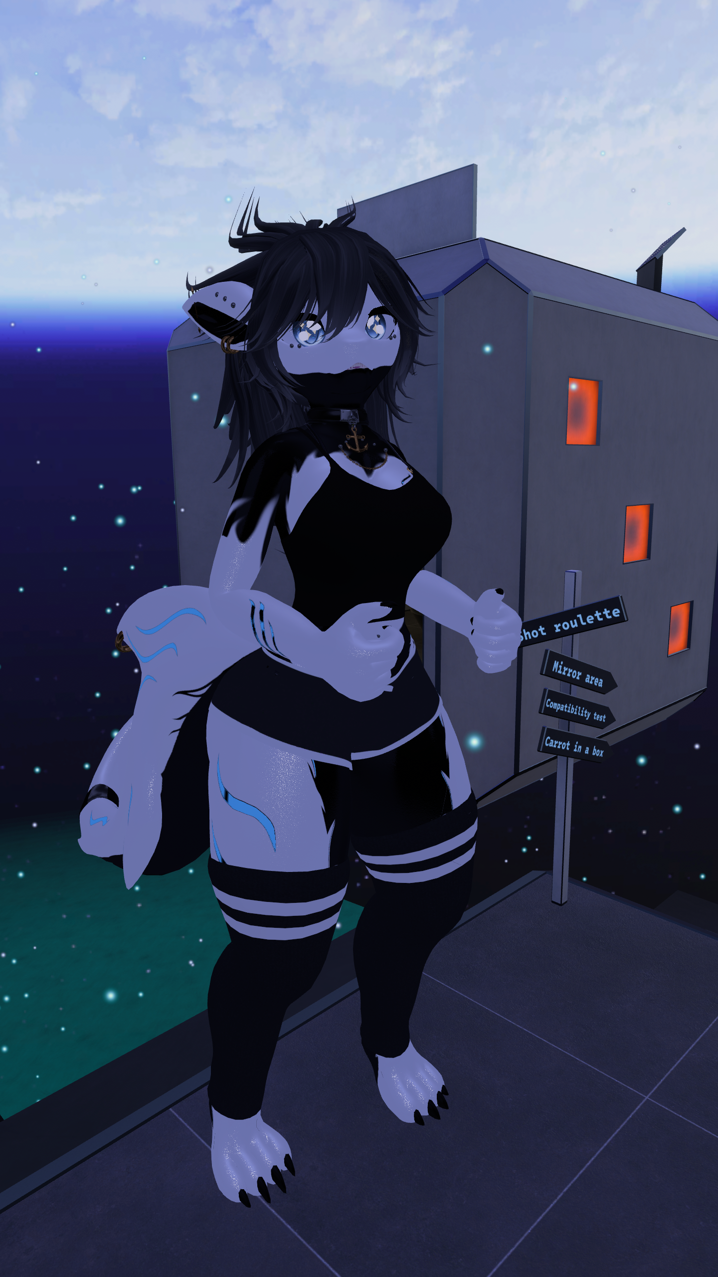 Nanami The Shark Black/White Texture