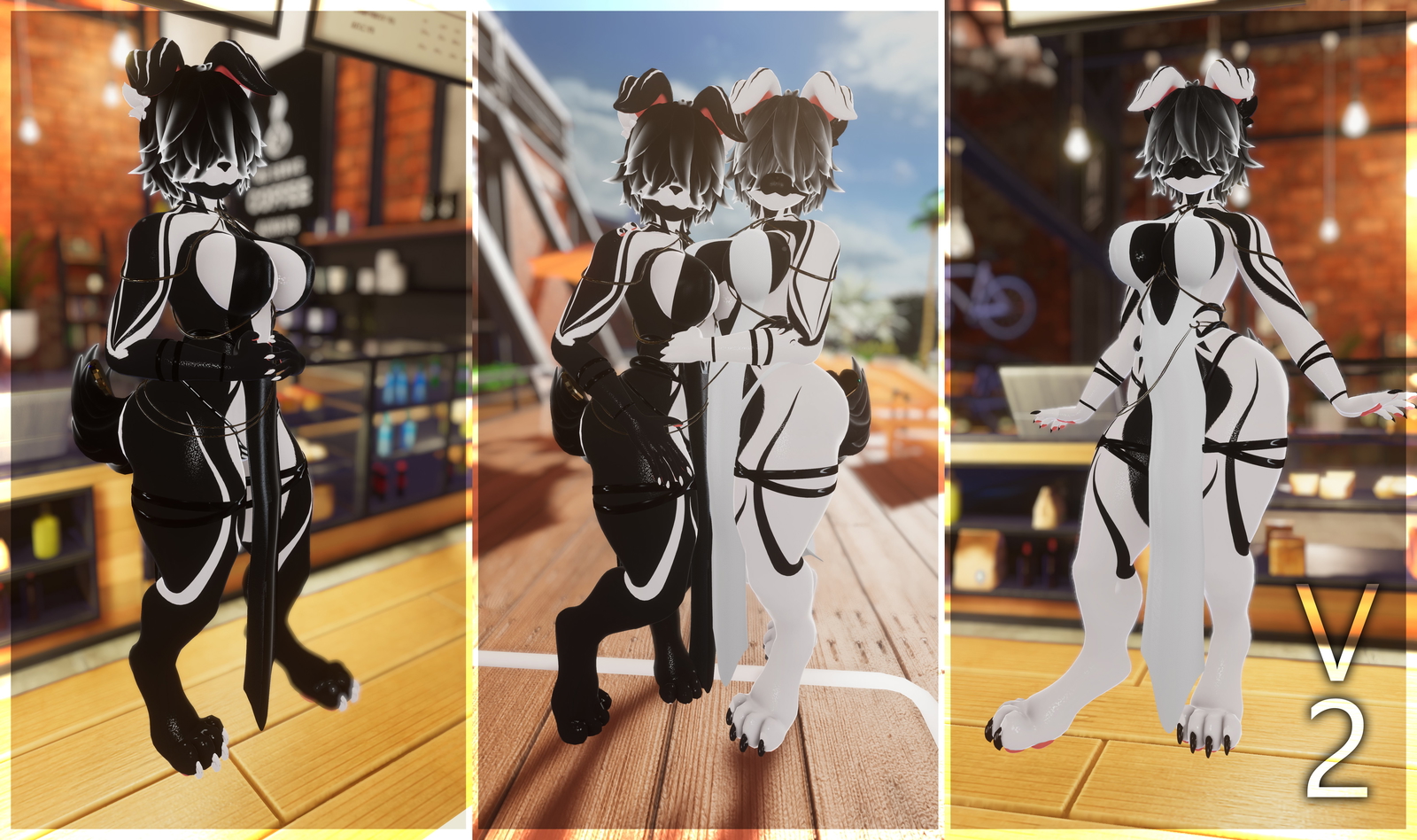 Dawn White and Black Textures