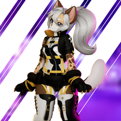 Cyberfur (Biscotti Edition) | Complete Techwear + Hair & Harness