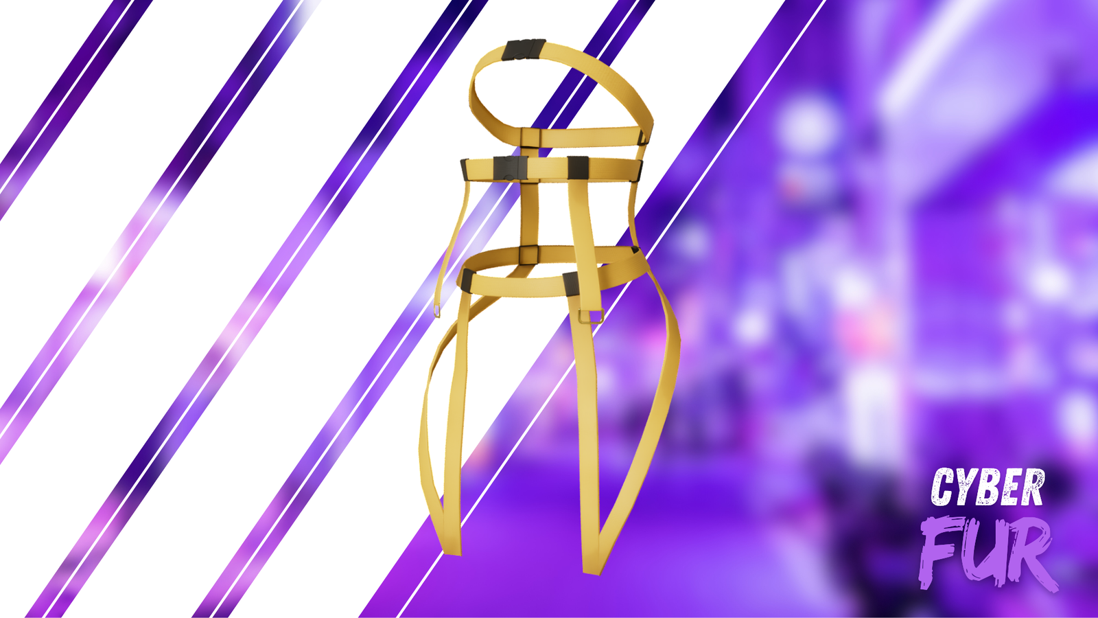 Cyberfur (Hyenid Edition) | Complete Techwear + Hair & Harness