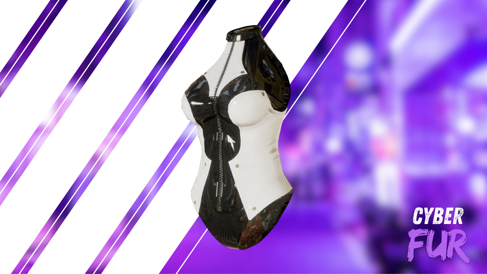 Cyberfur (Hyenid Edition) | Complete Techwear + Hair & Harness