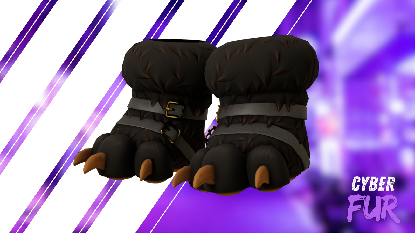 Cyberfur (Hyenid Edition) | Complete Techwear + Hair & Harness