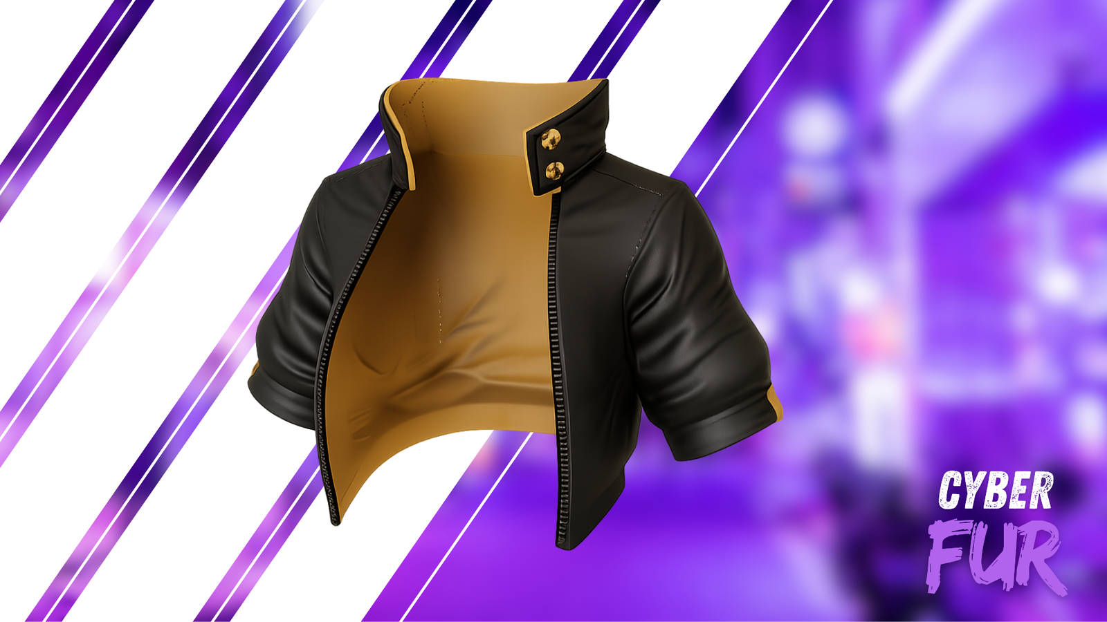 Cyberfur (Hyenid Edition) | Complete Techwear + Hair & Harness