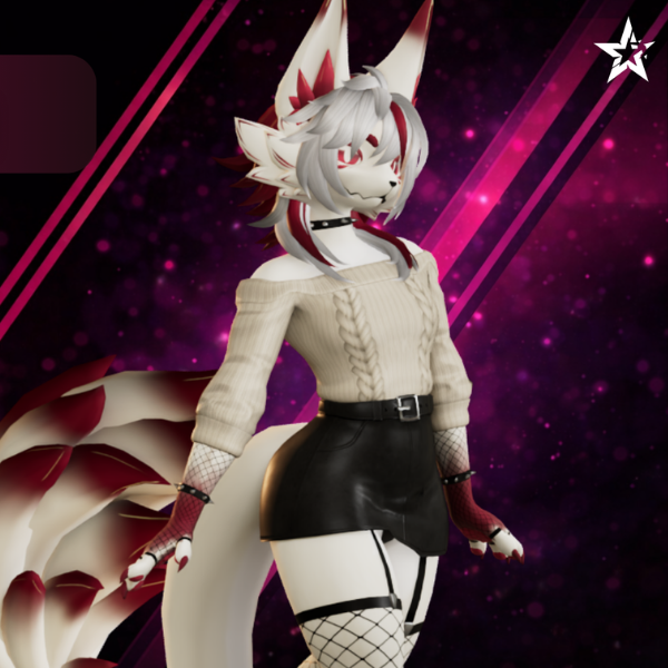 Casual Goth Outfit Set + Hair [Novabeast Edition]