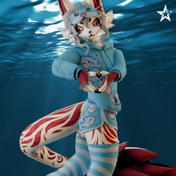 The Cozy Shark Pajama Set + Hair [ Novabeast Edition ]