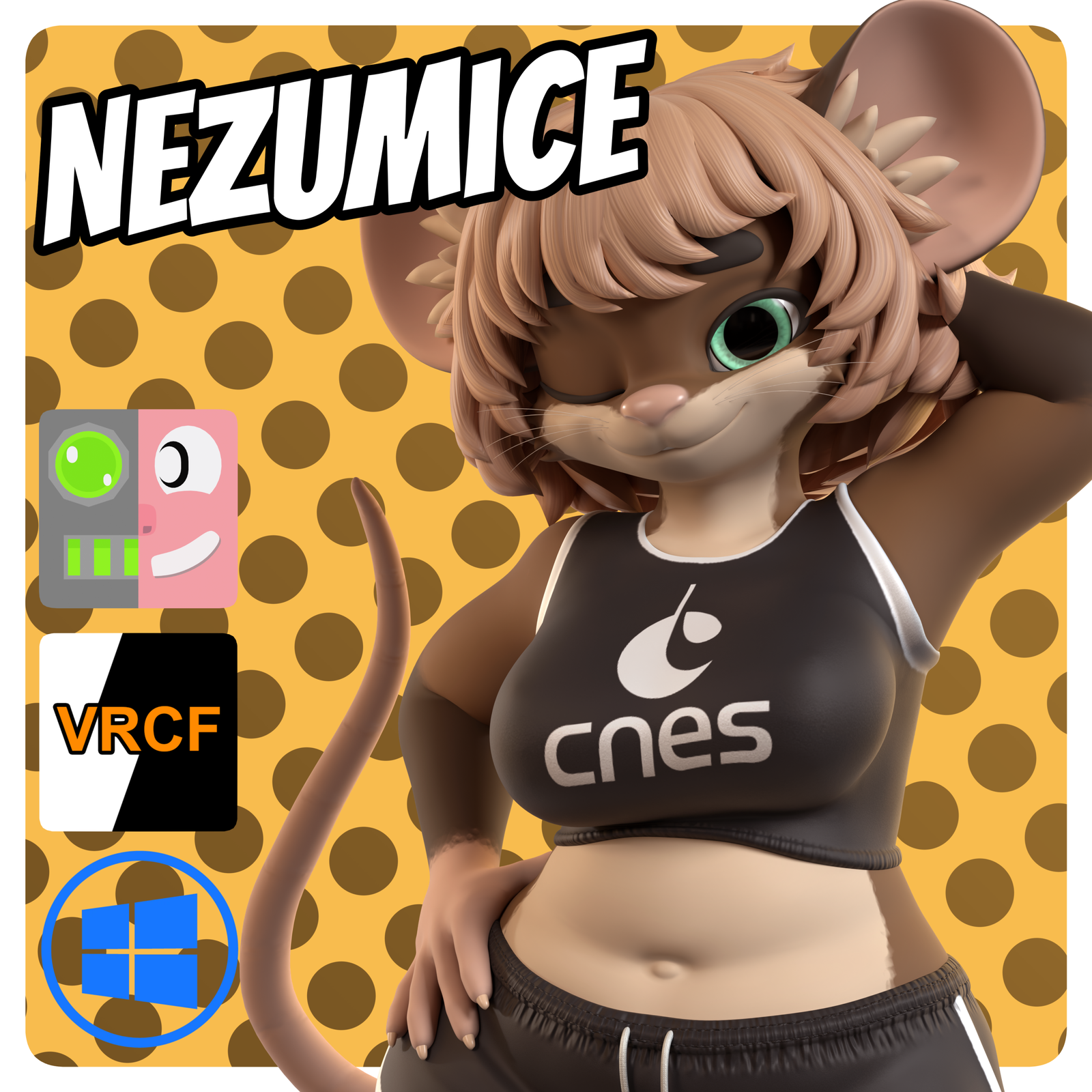 🐭 Nezumice – Rodent Furry Avatar Base for VRChat