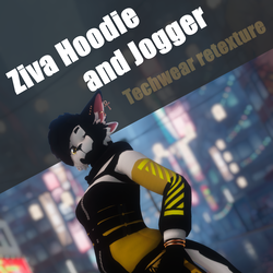 Techwear texture for Ziva's Hoodie and Joggers
