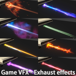 Unity Game VFX - Exhaust Nitro Effects