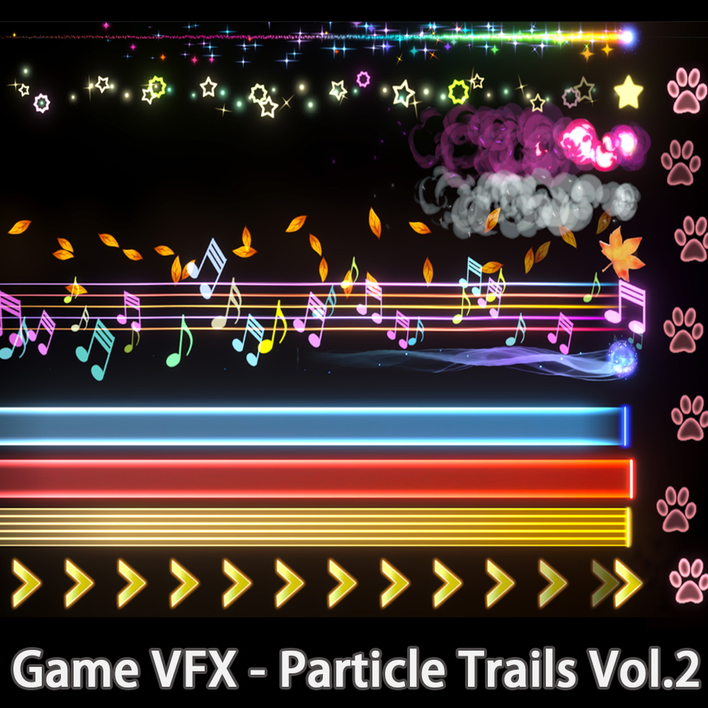 Unity Game VFX - Particle Trails Collection Vol.2