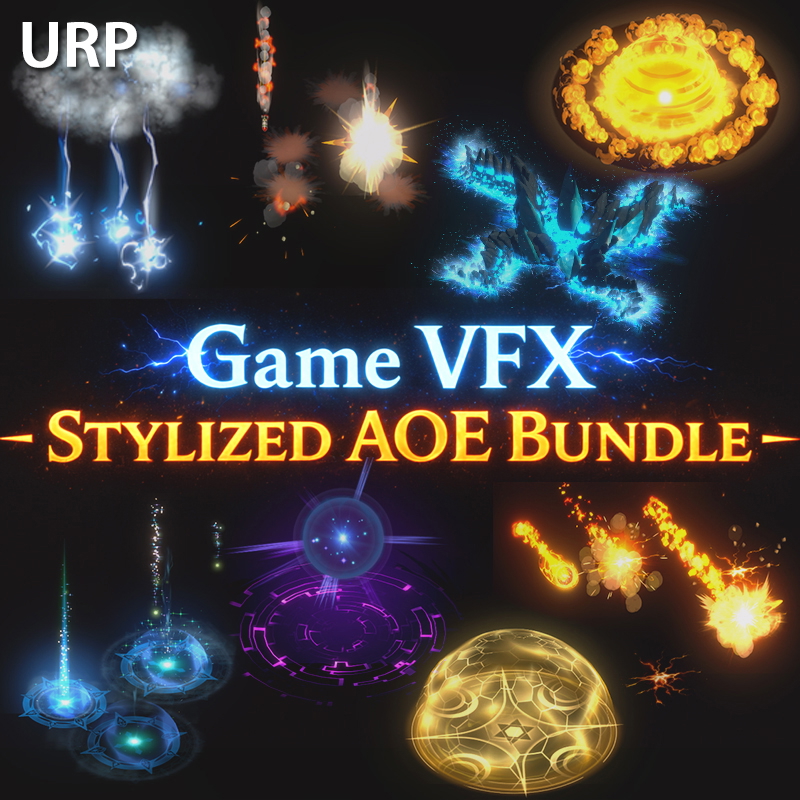 Unity Game VFX - Stylized AOE Bundle(URP)