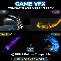 Unity Game VFX - Combat Slash & Trails Pack