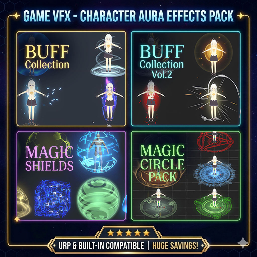 Unity Game VFX - Character Aura Effects Pack