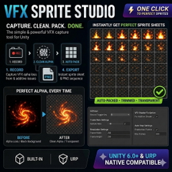 Unity VFX Sprite Studio - Record, Remove Background & Generate Sprite Sheets