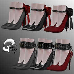 Nice'n'Naughty Heels [3 fabrics | gold, silver | long heels | gift textures!]