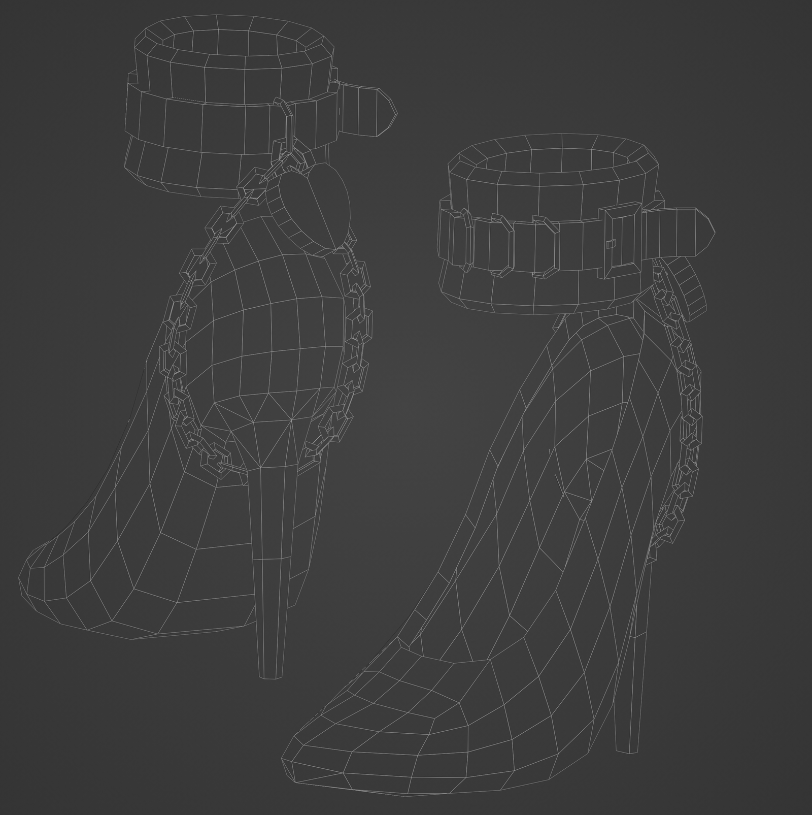 Nice'n'Naughty Heels [3 fabrics | gold, silver | long heels | gift textures!]