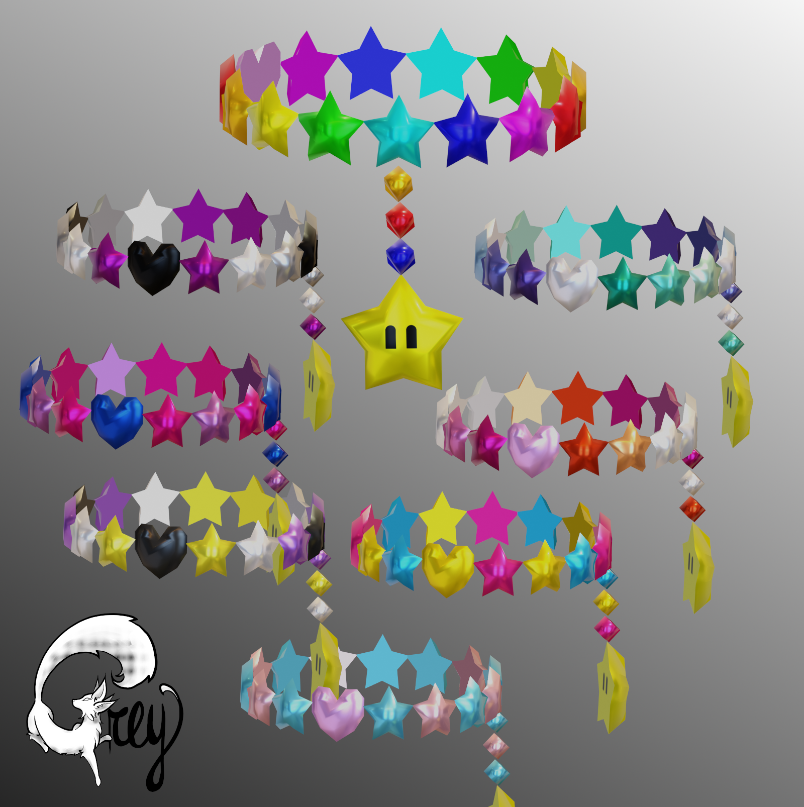 Gamer Candy Bracelet [8 textures] [FREE]