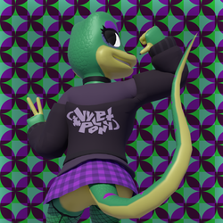 Goth Trans Gex (Blender Model + VRChat Avatar PC & Quest)