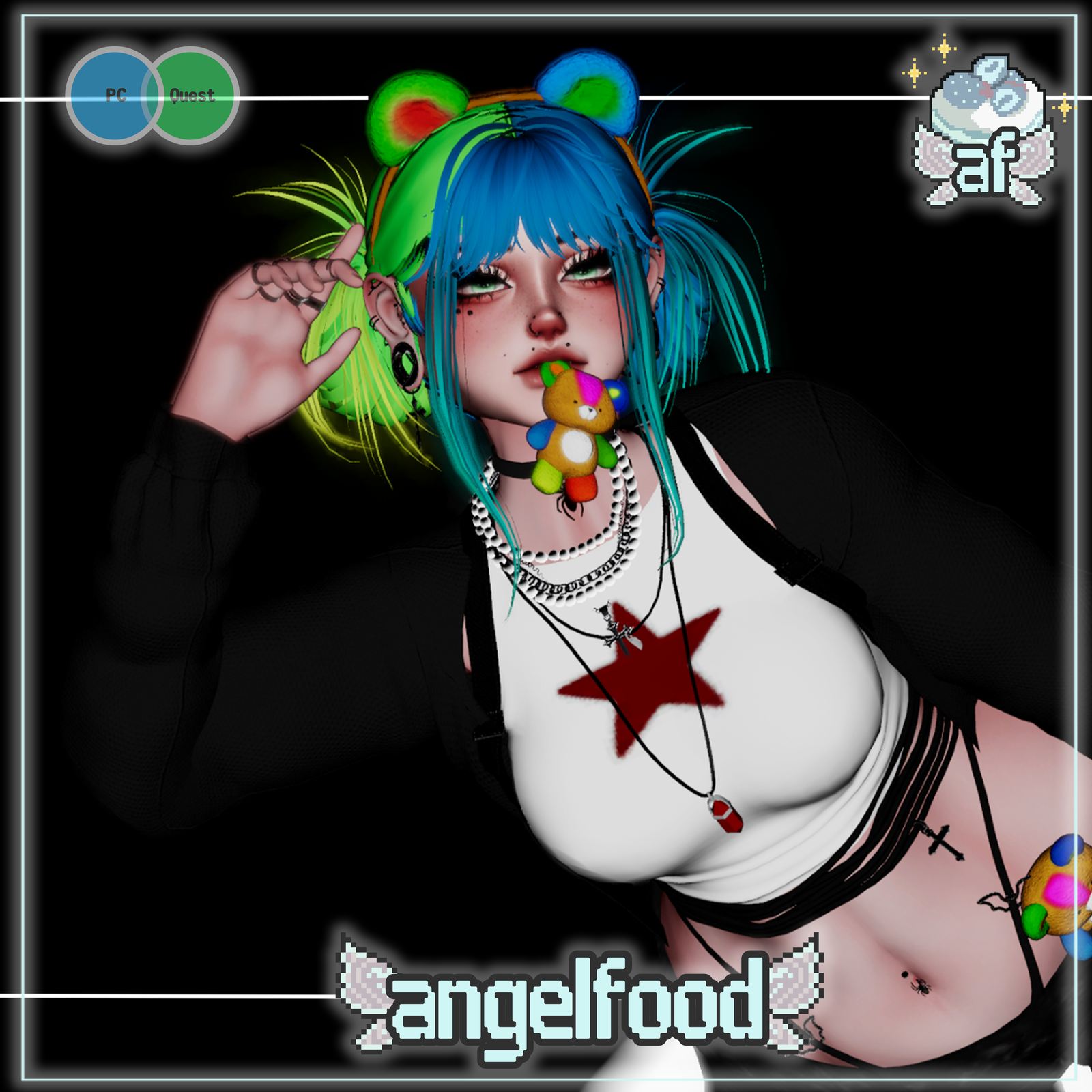 Avatar Lucky Stitch (Quest/PC/Gogo/SPS) (60+ Toggles) Halloween Cute