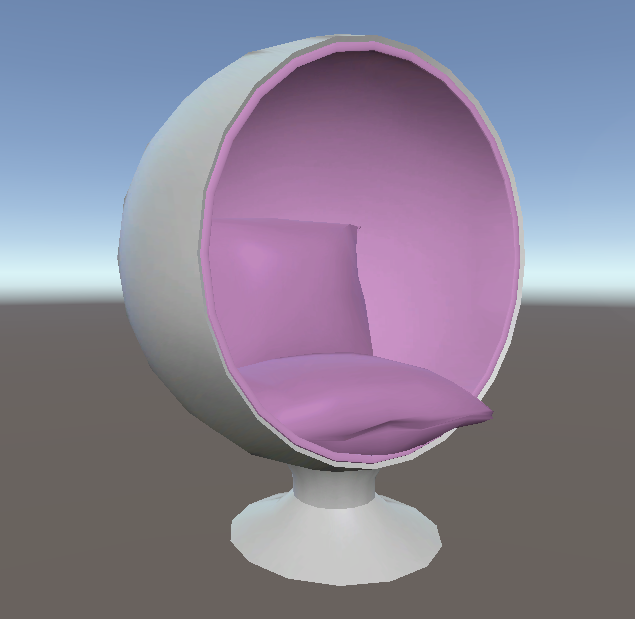 Egg Chair - (Avatar World drop ) VRCFURY  (Free!)