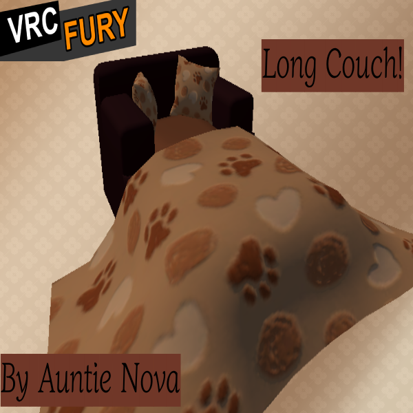 Long couch - ( Avatar World Drop ) VRCFURY