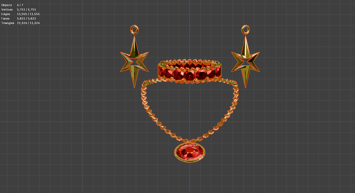 Jewelry Set 01 - ( Avatar Asset )