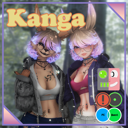 Kanga by Rue  (Female / Femboy / Furry, PC, OPTI, QUEST, Gogo, VRCFT  / Face Tracking, SPS, LOLIPOP)