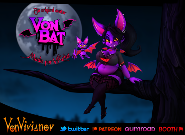 VonBat | Goth Bat Furry