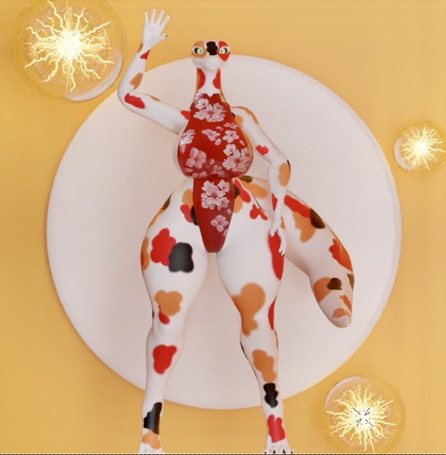 Lily Snake - Koi Body Texture