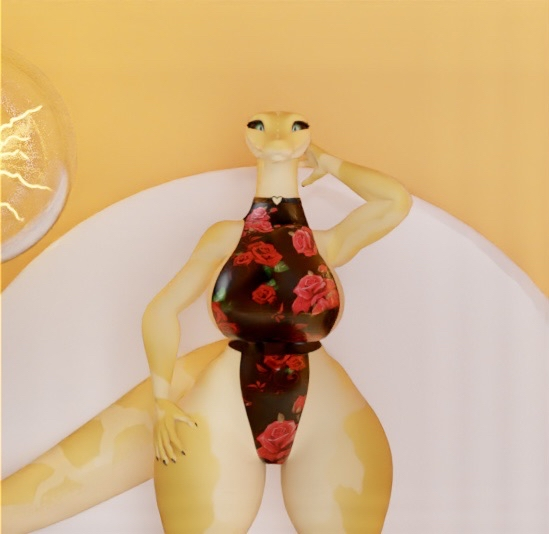 Lily Snake - Rose Tight Suit Texture