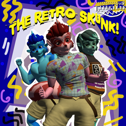 Retro Skunk - A 90's Inspired Male Skunk Avatar!