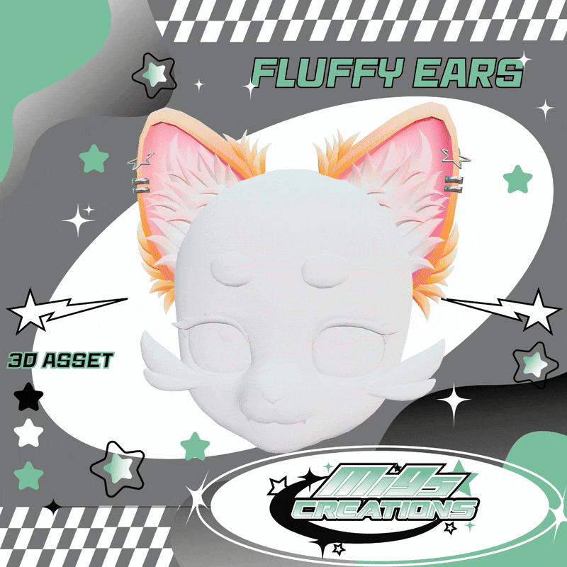 Fluffy Ears | VRChat Asset