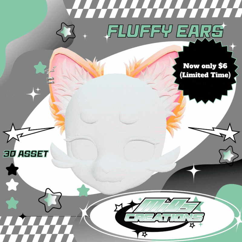 Fluffy Ears | VRChat Asset