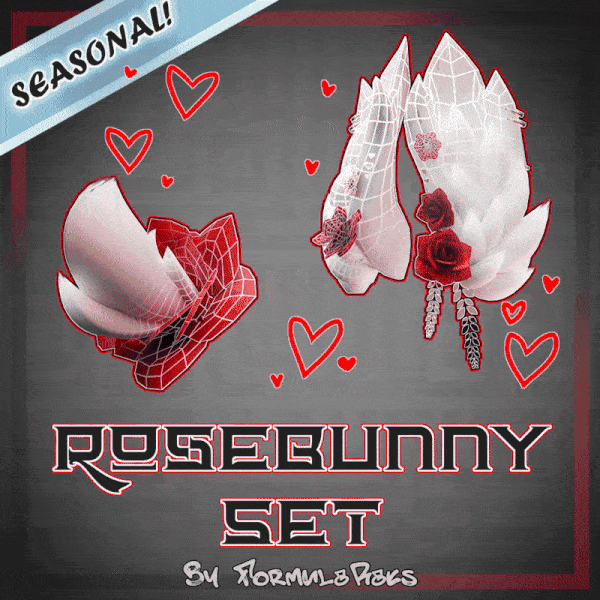 Rosebunny Ears + Tail