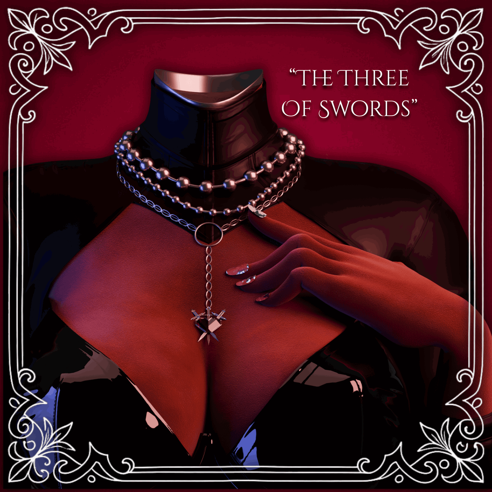 "The Three Of Swords" Necklace Stack