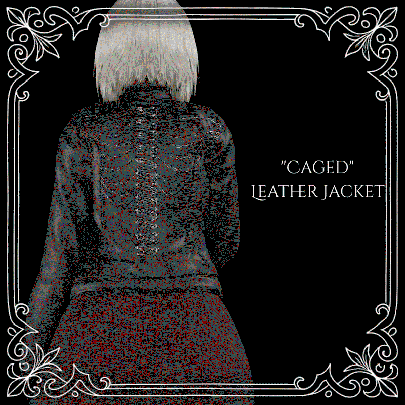 "Caged" Leather Jacket