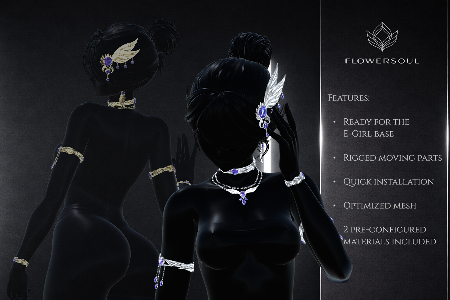 Jewelry Set "Nocturne Amethyst"