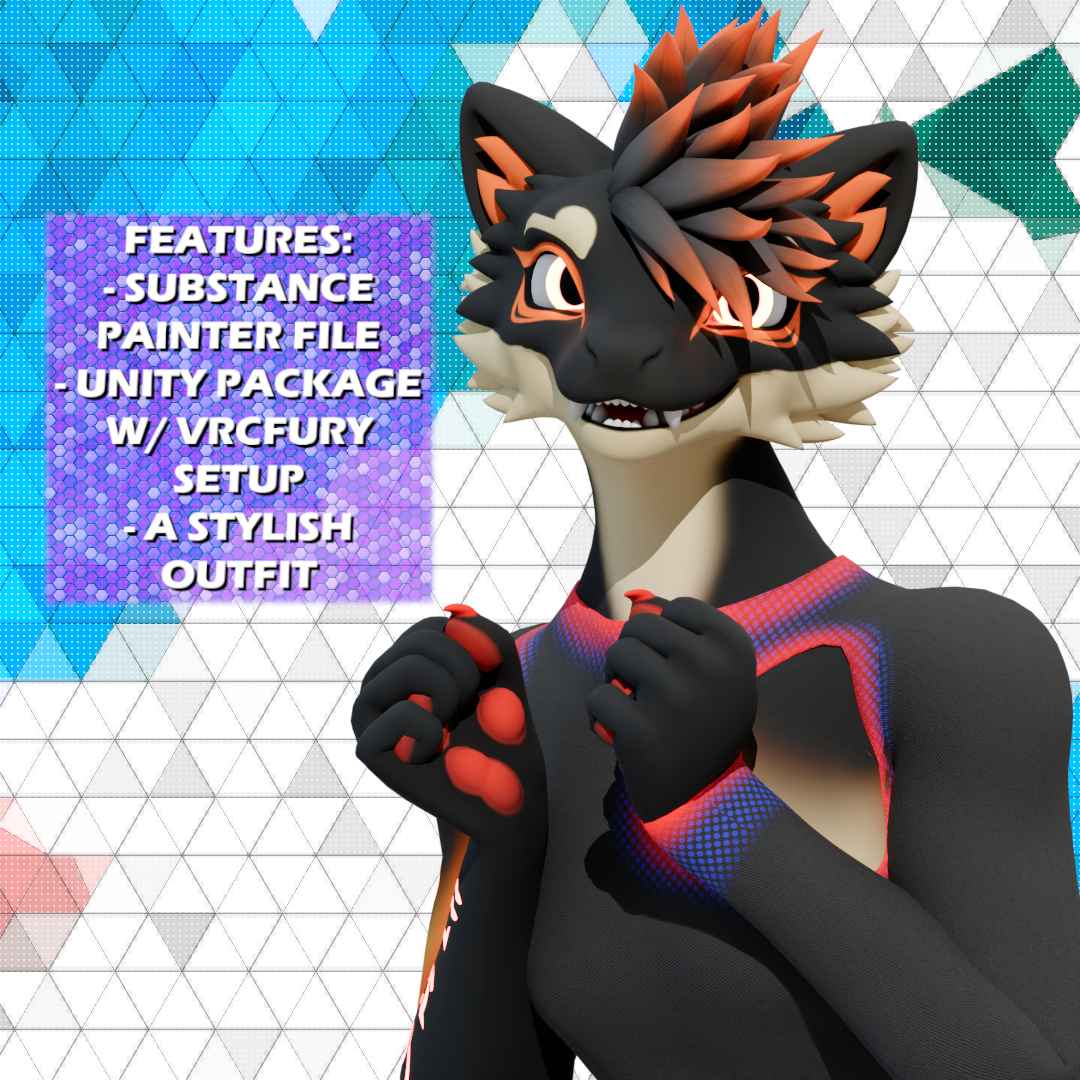 Asymmetrical Outfit for Northern Aspil (VRChat)